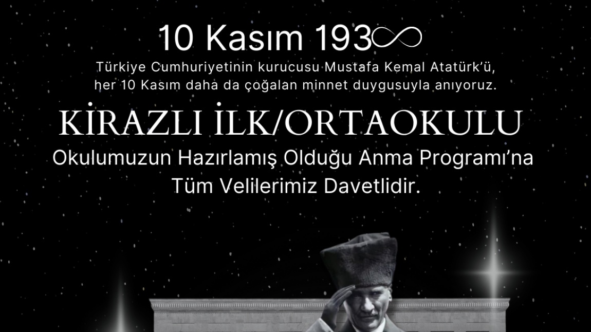 10 KASIM PROGRAMINA DAVET